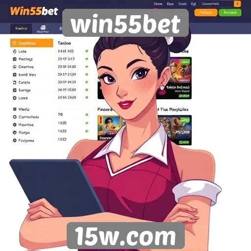 Interface do usuário do win55bet e experiência de navegação